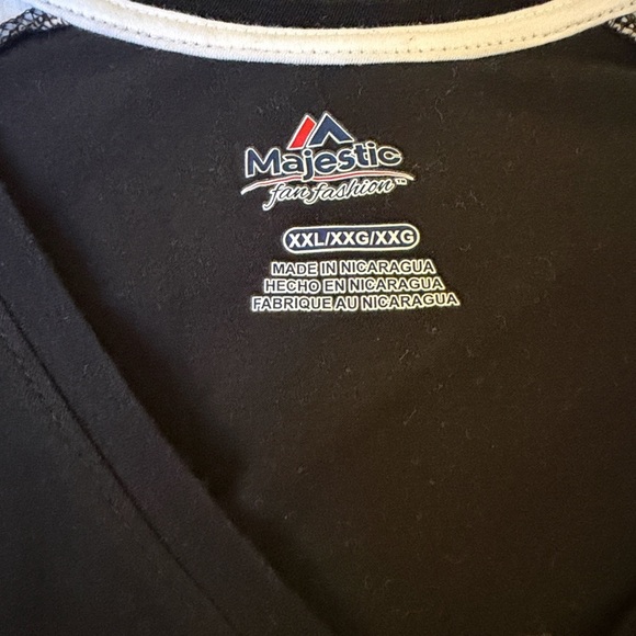 Steelers Black and White V-Neck T-Shirt Women’s XXL -Polanski - Picture 5 of 9